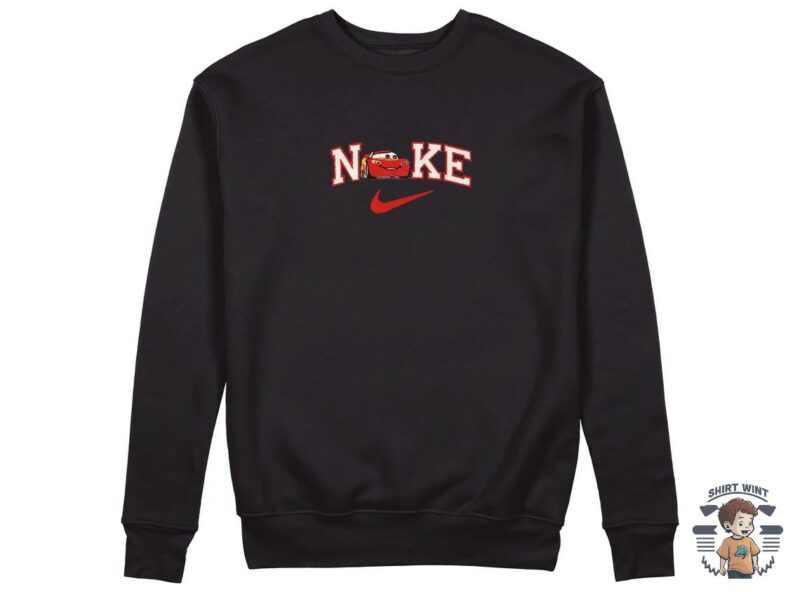 Embroidered Cars Sweatshir black