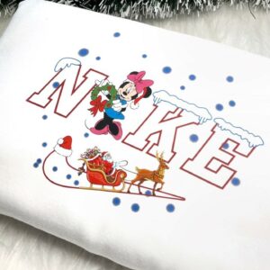 Mickey and Minnie Nike Printed Shirts couple sweater23