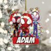 Personalized Spidey and His Amazing Friends Christmas Ornament