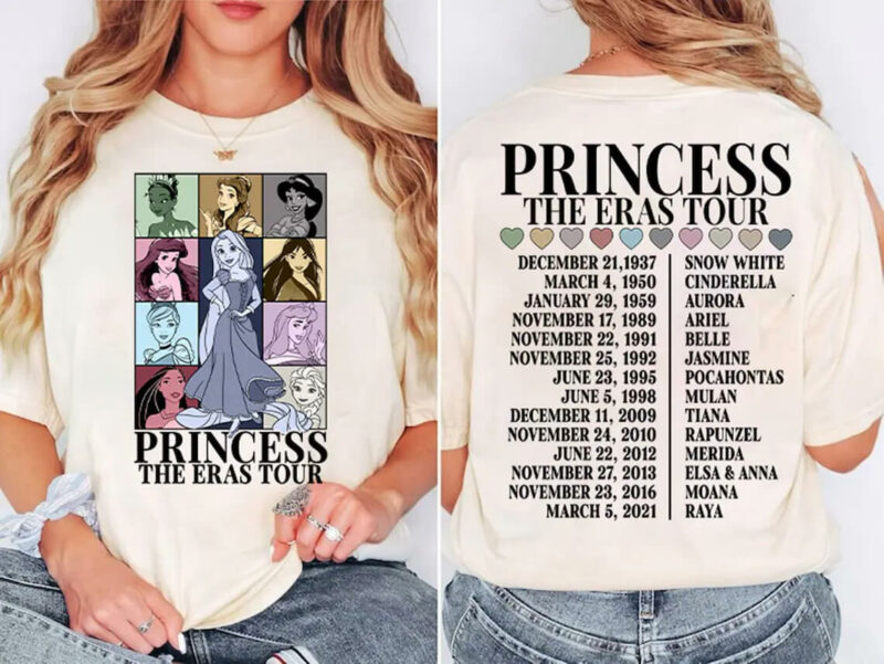 Disneyland Princess Tour Shirt, Girl Trip Shirt, Family Vacation (1)