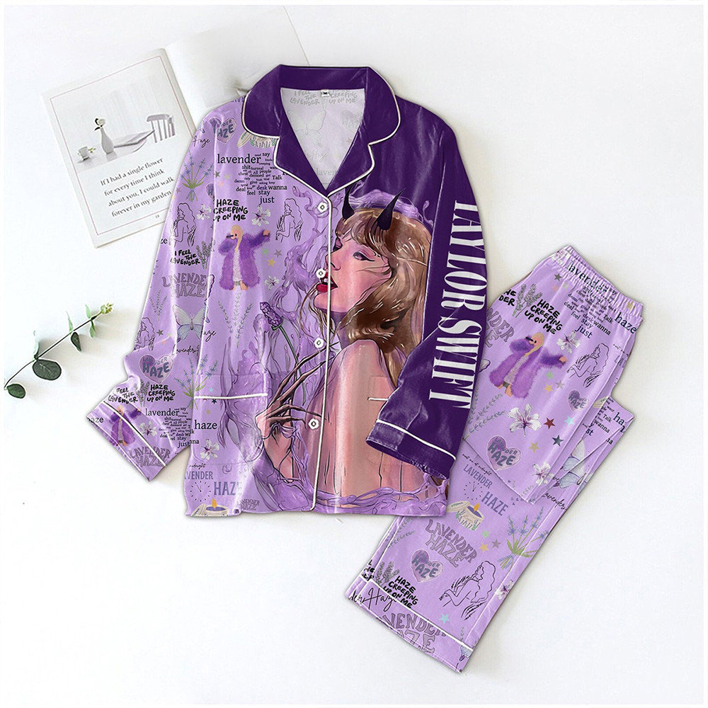 Taylor Swift Lavender Haze Pajamas Set Swifties shirtwint