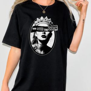 taylor swift god save the queen tshirt 2 black