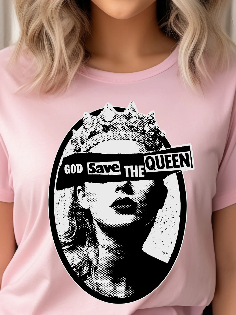taylor swift god save the queen tshirt pink