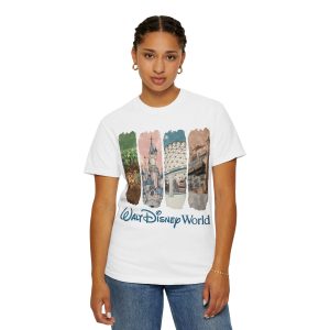Comfort Colors Retro Walt Disney World Shirt Front, White